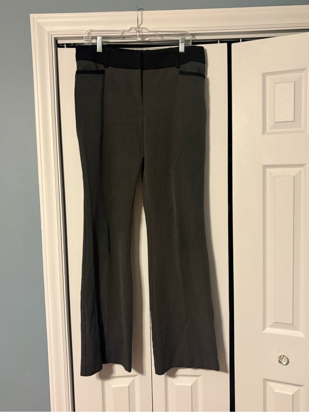 New York & Company Black Boot-Cut Dress Pants
